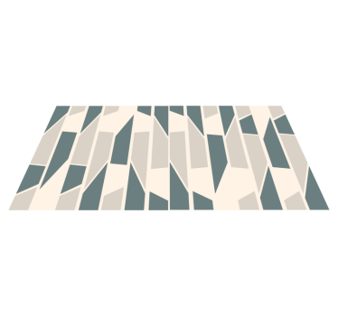 Piso de cerâmica geométrica abstrata corredores de carpete para c - TenStickers