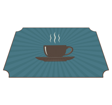 Tapete vinílico frases e textos café fumegante - TenStickers