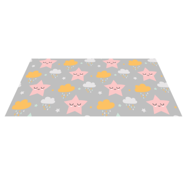 Tapete vinílico para bebés padrão de céu sonhador - TenStickers