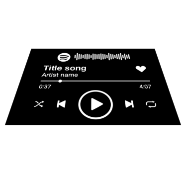 Tapete de vinil personalizado com texto spotify - TenStickers