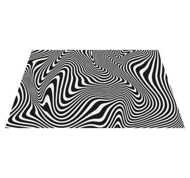 Tapete zebra com estampa animal com efeito 3d - TenStickers