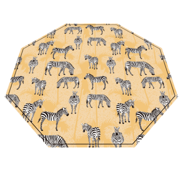 Tapete vinílico estampa de animal padrão de safári zebra - TenStickers