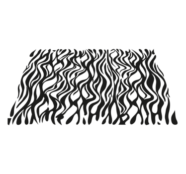 Tapete vinílico estampa de animal padrão inspirado em zebra - TenStickers