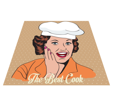 Tapete vinílico frases e textos tapete de cozinha retrô - TenStickers