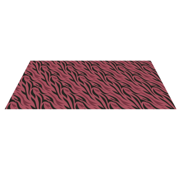 Tapete vinílico estampa de animal ondas abstratas de zebra - TenStickers