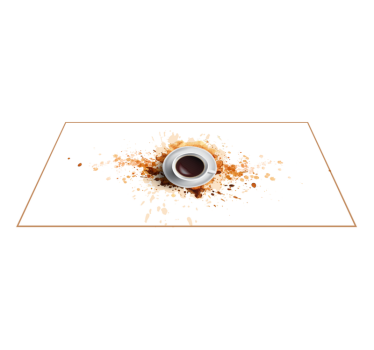 Tapete de vinil de sala de jantar explosão de café - TenStickers
