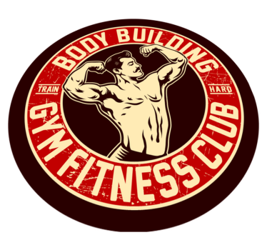 Tapete vinílico juvenil emblema do clube de fitness - TenStickers