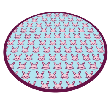 Tapete vinílico para bebés playground de coelho - TenStickers