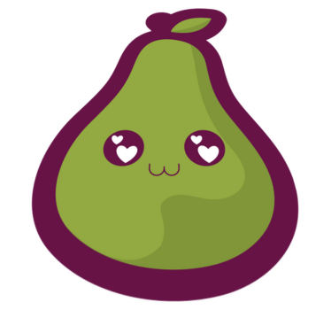 Tapete vinílico para bebés design bonito de abacate - TenStickers