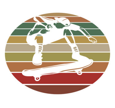 Tapetes de vinil para adolescentes de salto de skate para quartos - TenStickers