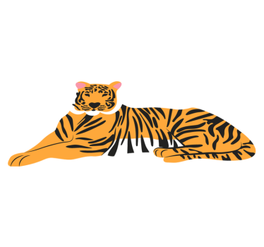 Tapete de pele de tigre com estampa animal - TenStickers