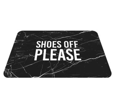 Sapatos sem padrão de mármore tapetes sob medida - TenStickers