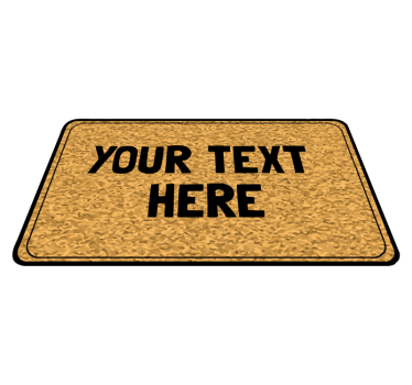 Tapetes feitos sob medida para entrada de texto - TenStickers