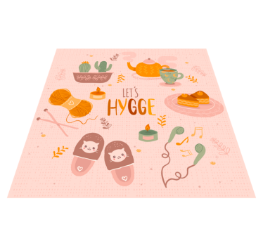 Tapete vinílico juvenil vamos hygge design aconchegante - TenStickers