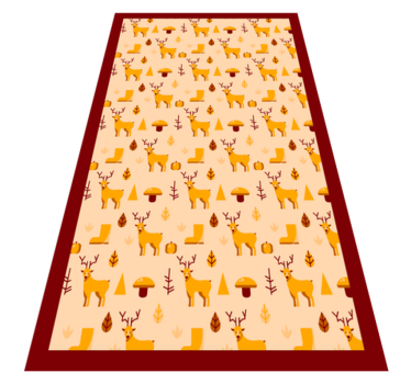 Tapete vinílico de animais veado e folhagem - TenStickers