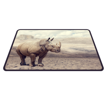 Tapete vinílico de animais cena majestosa de rinocerontes - TenStickers
