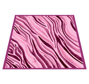 Tapete vinílico estampa de animal listras de zebra rosa - TenStickers