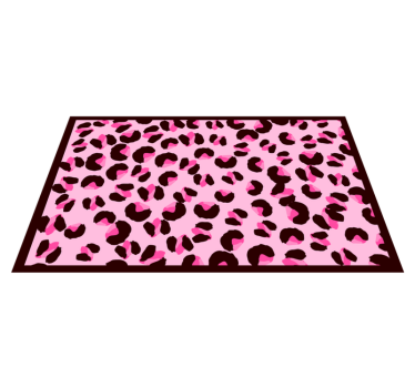Tapete de leopardo rosa brilhante com estampa animal - TenStickers
