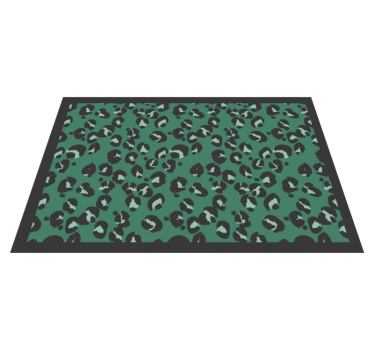 Tapete vinílico estampa de animal padrão de leopardo verde - TenStickers