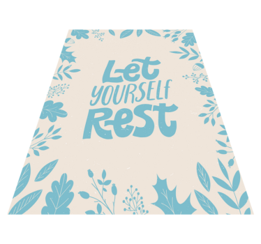 Tapete vinílico frases e textos deixe-se descansar - TenStickers