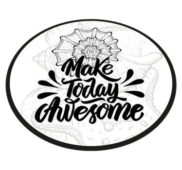 Tapete vinílico frases e textos faça hoje ser incrível - TenStickers