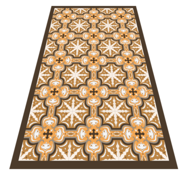 Tapete de azulejo beija laranja - TenStickers