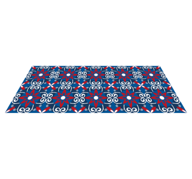 Tapete de azulejo flor de lis beija - TenStickers