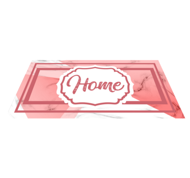 Tapete vinílico frases e textos declaração de casa chique - TenStickers