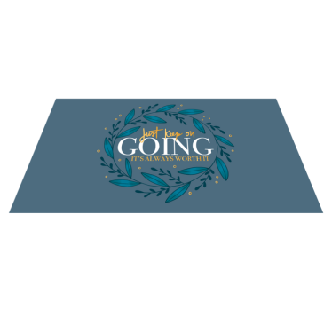 Continue sempre vale a pena tapete de vinil personalizado - TenStickers