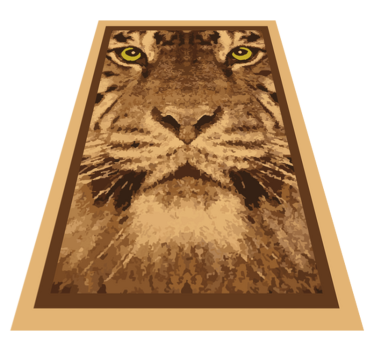 Tapete vinílico de animais rosto de tigre majestoso - TenStickers