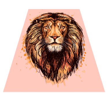 Tapete vinílico de animais rosto de leão majestoso - TenStickers
