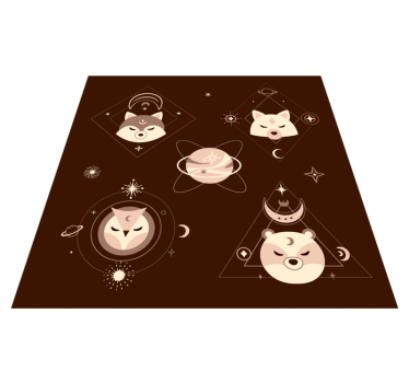 Tapete de vinil nordic wolf kids - TenStickers