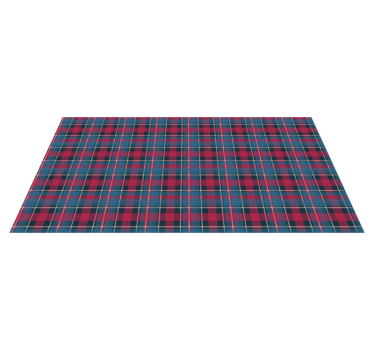Tapete tartan retro azul e vermelho - TenStickers