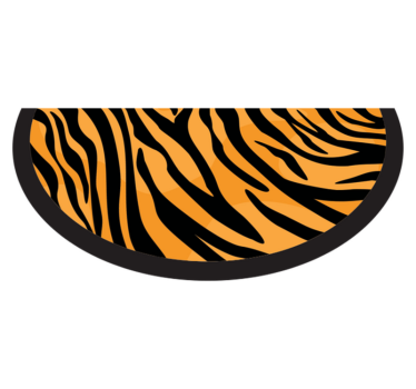 Tapete vinílico estampa de animal design de listras de tigre - TenStickers