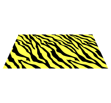 Tapete vinílico estampa de animal motivo de zebra amarela - TenStickers