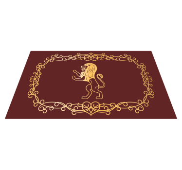 Tapete vinílico de animais design do emblema do leão - TenStickers