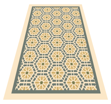 Mosaico um tapete da área piso de vinil em mosaico - TenStickers