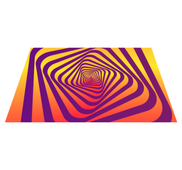 Tapete vinil para gabinete Vórtice colorido de arte moderna - TenStickers