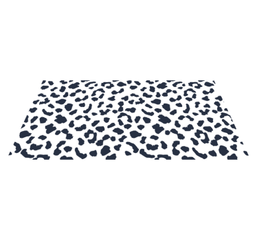 Tapete com estampa de leopardo branco - TenStickers