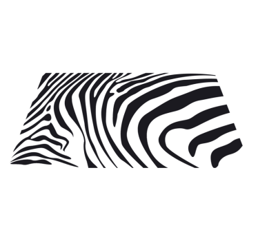 Tapete vinílico estampa de animal linhas de zebra - TenStickers