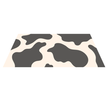 Tapete animal com estampa animal de vaca silvestre - TenStickers
