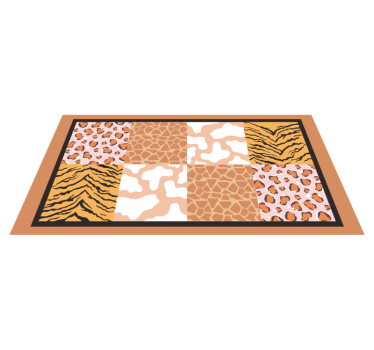 Tapete de pele de animal com estampa de animal - TenStickers