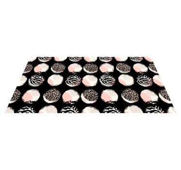 Tapete geométrico abstrato com padrão de leopardo - TenStickers