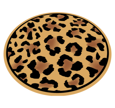 Tapete vinílico estampa de animal padrão leopardinho - TenStickers