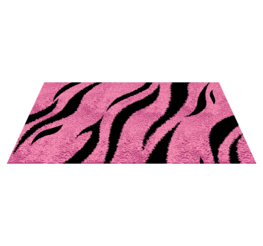Tapete de pele de tigre rosa com estampa animal - TenStickers