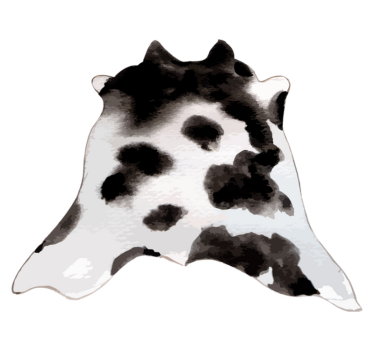 Tapete de estampa animal de vaca ocidental - TenStickers