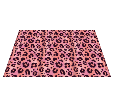 Tapete vinil para gabinete Leopardo rosa - TenStickers