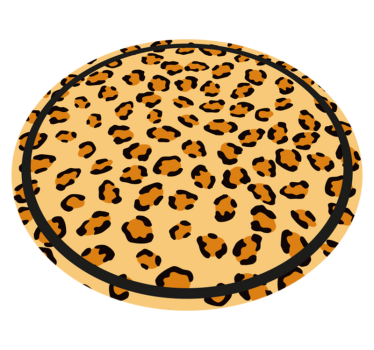 Tapete vinílico estampa de animal padrão leopardo clássico - TenStickers