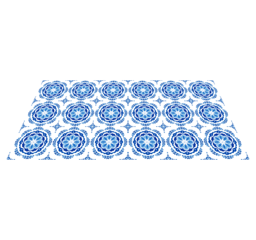 Tapete vinil para gabinete Efeito de mosaico de círculos de nápol - TenStickers