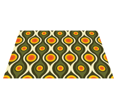 Tapete retro olhos verdes dos anos 70 - TenStickers